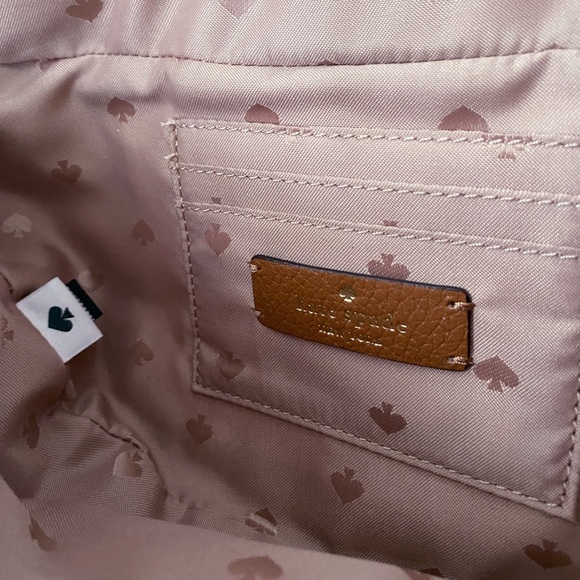 ♠️Kate Spade Leila Leather Belt Bag Fanny Pack Warm Gingerbread Tan NWT - Picture 7 of 10